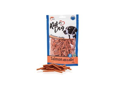Kid Dog Tagliatelle Morbide di Salmone Snack per Cani di piccola taglia e Gatti 80 gr cod. 8596410049897
