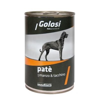 GOLOSI DOG PATE' MANZO e TACCHINO per CANI | Golosi | cod. 8015579030831