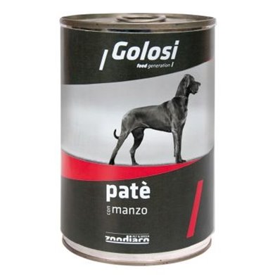 GOLOSI DOG PATE' MANZO per CANI | Golosi | cod. 8015579030824