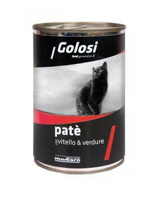 GOLOSI CAT PATE' VITELLO & VERDURE per GATTI | Golosi | cod. 8015579030848