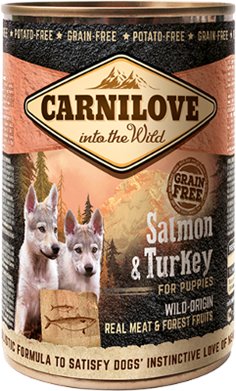 Carnilove Wild Meat Puppy Dog Salmone e Tacchino per CANI | cod. 8595602529254