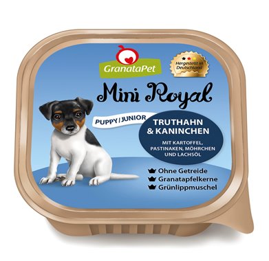 GranataPet Mini Royal Cani Puppy/Junior Tacchino e Coniglio per CANI | cod. 4260165191968