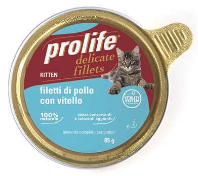 Prolife Filetti Kitten Pollo e Vitello per GATTI | cod. 8015579035591