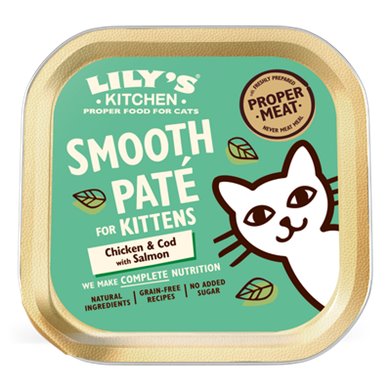 Lily's Kitchen Smooth Patè Kitten Pollo, Merluzzo e Salmone cod. 5056273605898MA

