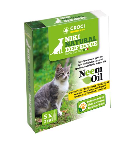Niki Natural Defence Gatto Spot-On Neem 5x2ml